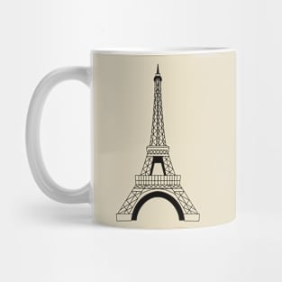 Paris Eiffel Tower sticker Mug